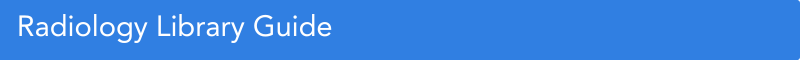 Blue Radiology Library Guide button